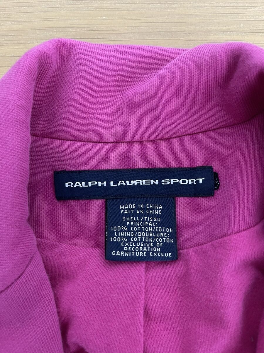 Ralph Lauren Small Medium Pink Crown Crest Blazer Jacket RRL Ralph Lauren Small Medium Pink Crown Crest Blazer Jacket RRL