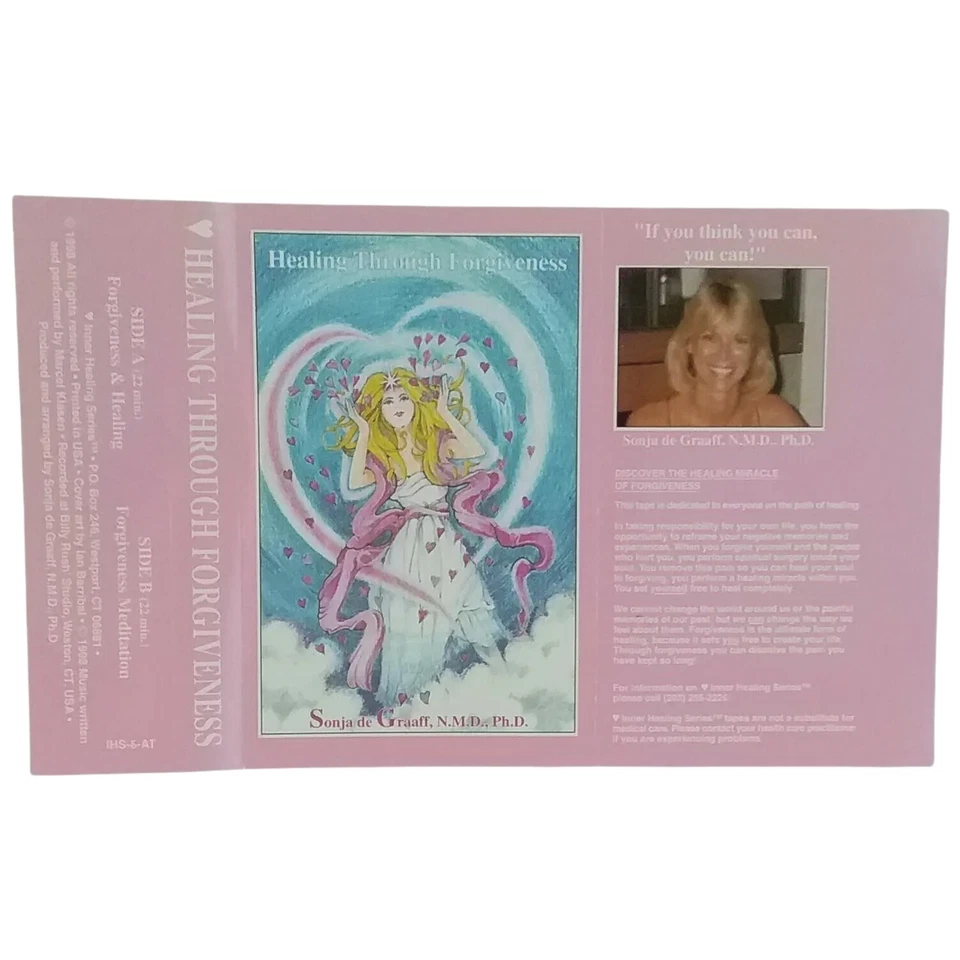 Healing Through Forgiveness Cassette 1998 Sonja De Graaff N.M.D. Ph.D Foto 3 de 3