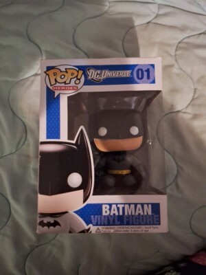 Funko Pop! Batman Black DC Universe Heroes 01 Funkopop Bobble Head 1st Edition
