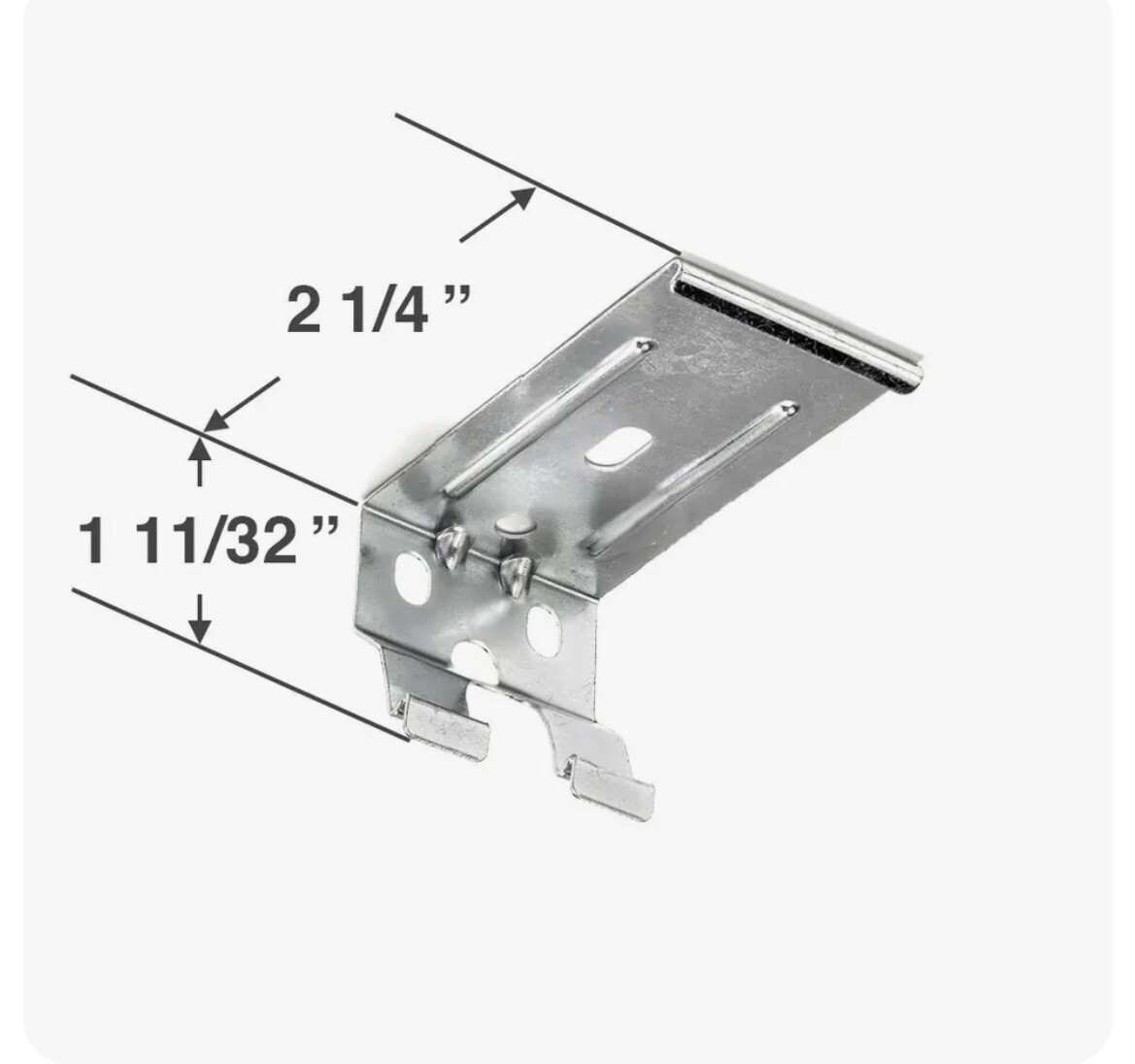 3 Graber/Bali Crystal Pleat Cordless Cellular Shade Bracket metal