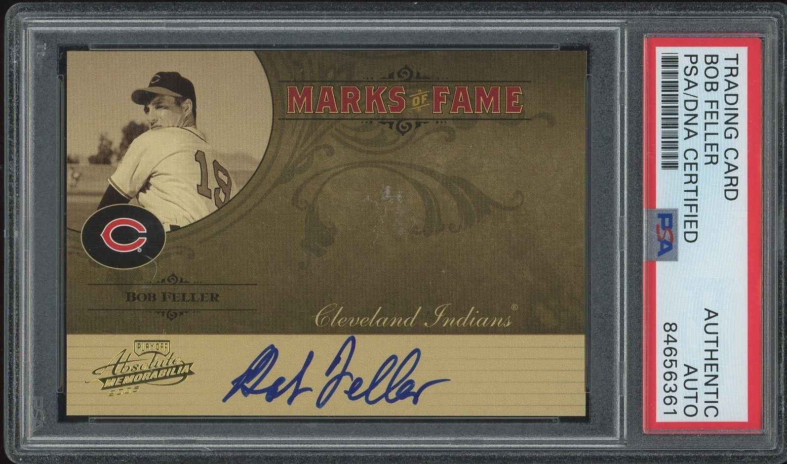 Bob Feller Autographed Signed 2005 Playoff Absolute Memorabilia /150 #MF-19 PSA Authentic 