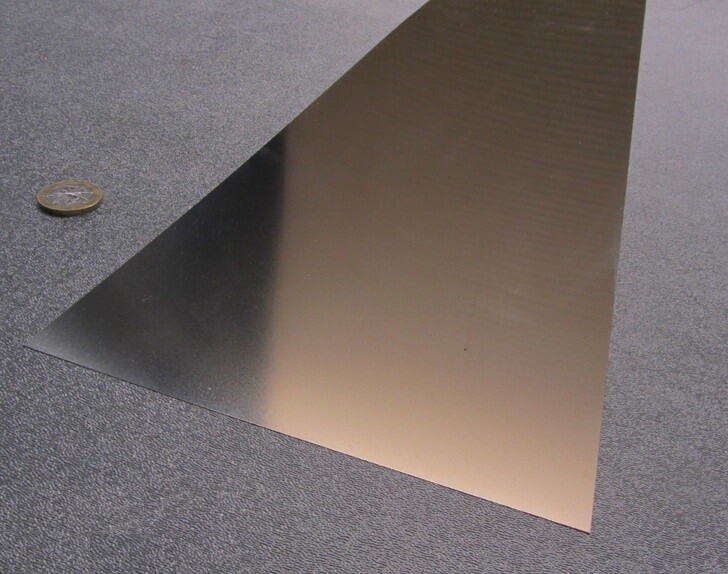 Feuille Acier Inoxydable 316 - Épaisseur 0.002" X Largeur 6" X Longueur 50" - Neuf