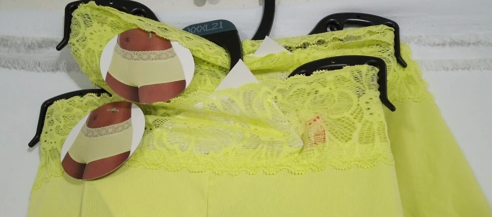 No Boundaries 2 Pares Juniors Micro Boyshort Bragas, AdrenaLime Talla M (7-9) Foto 2 de 3