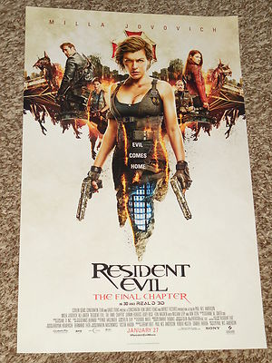 RESIDENT EVIL: THE FINAL CHAPTER ''B'' 11x17 PROMO MOVIE POSTER