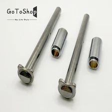 2 PK Guide Rod+plug kit for Standard Full size/ Government 1911 Stainless Silver
