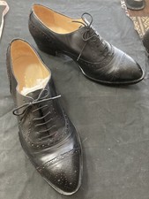 Custom Made Pair of 1930's Style Spade Soul Black Dress Shoes Film Collection