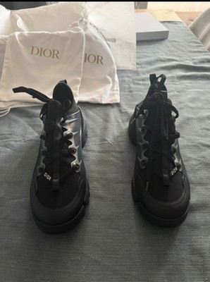 Dior D-Connect Herren Sneaker Schwarz EU 38,5 Schnürer Dicke Sohle