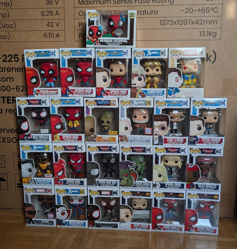 Funko Pop Marvel Spider-Man Sammlung Spider-Ham Morales Groot X-Men Deadpool