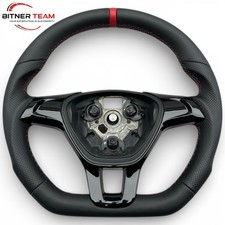 AUSTAUSCH Tuning Lenkrad Lederlenkrad Vw CADDY IV  POLO 6C Abgeflacht