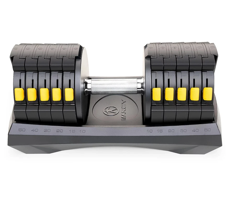 Adjustable Dumbbell System (SINGLE) 6 Dumbbells-in-1 up to 50lbs ADDB-6198 Marcy - Image 4 of 4