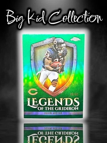 2025 Topps Chrome Devin Hester Legends Of The Gridiron Green Refractor #'D/99