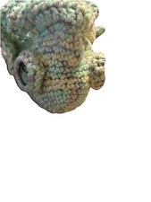 Handmade Crochet Chameleon Plush /Pastel Mint /Lavender Knitted Lizard Decor24  