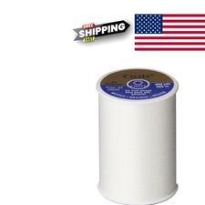 All Purpose Thread 400 Yards White Polyester Strong Durable for Sewing Projects