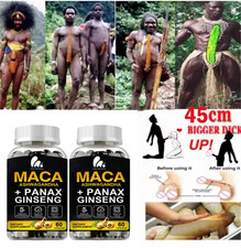 Male Enhancing Libido 2 pack - Maca Root,Massive Girth Enlargement Support NEW