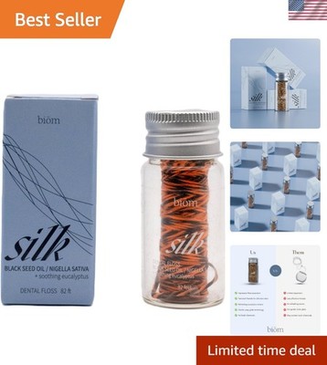 Silk Expanding Dental Floss with Nigella Sativa & Eucalyptus for Fresh Oral Care