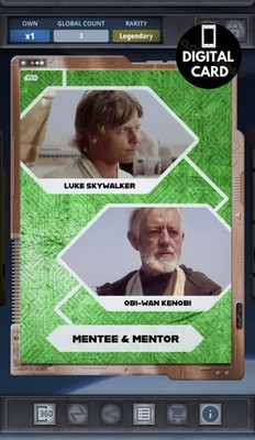 3cc HISTORY OF LUKE SKYWALKER CONNECTIONS - BRONZE GILDED Star Wars Card Trader