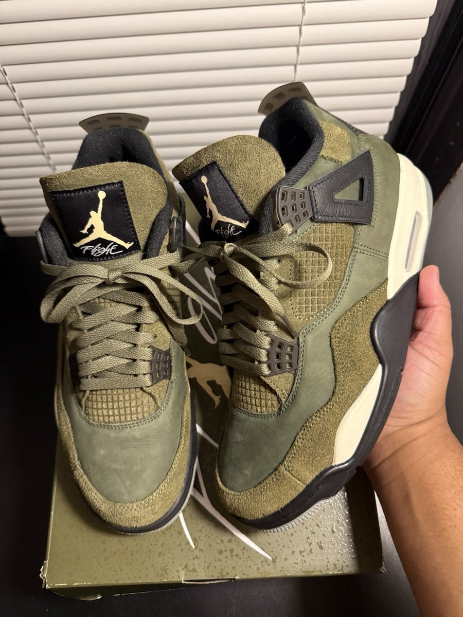 Jordan 4 SE Retro Low Craft Olive Size 11 Worn Once | eBay display picture 3
