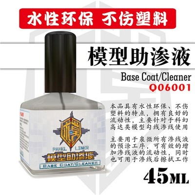 QW-model Water-Soluble Panel Liner 45ML Basic Color Model Accent Color Paint