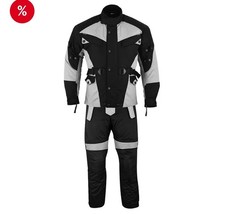 Motorrad Kleidung  2-teiliges Set  Schwarz Gr...