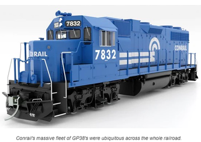 #ad Rapido HO Scale GE U25B Low Hood Conrail #2569 DCC Ready 35038 $224.34