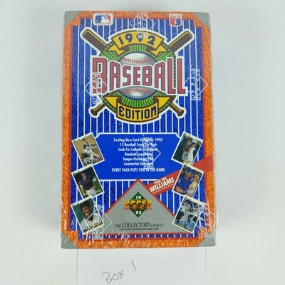 1992 Upper Deck Baseball Low Series Factory Sealed Box 36 Packs Ted Williams bx1