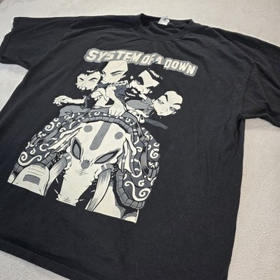 System Of A Down T Shirt Elephant Ride Mens Size 2XL Black Logo Alternative  