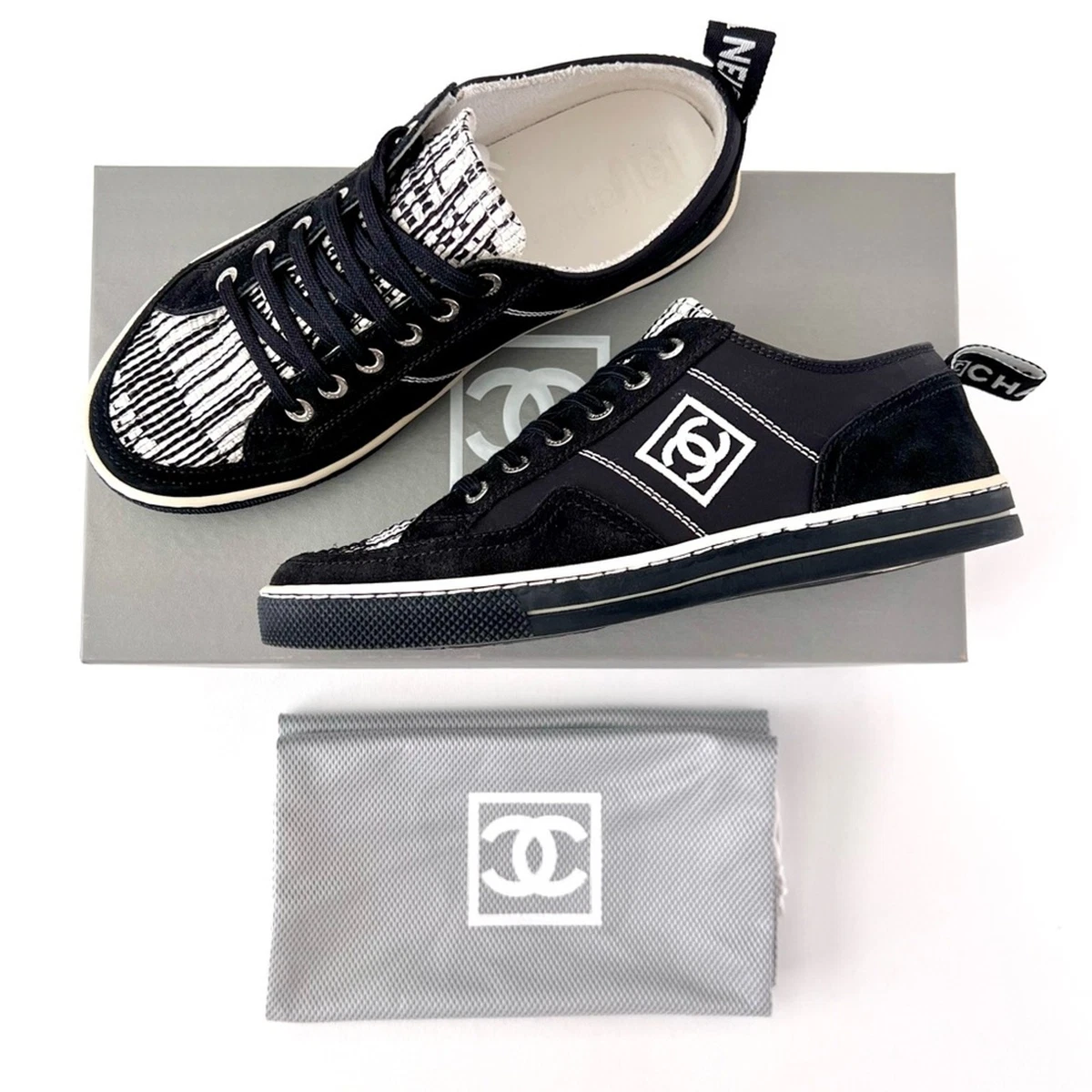 CHANEL Black Tennis Shoes for Women for sale | eBay