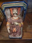 Medieval Renaissance Ceramic Wall Brackets Or  Fireplace Mantel Corbels Pair — photo 2