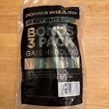 POWER WIZARD Electric Fence Gate Handle 3 Pack Heavy Duty - Green