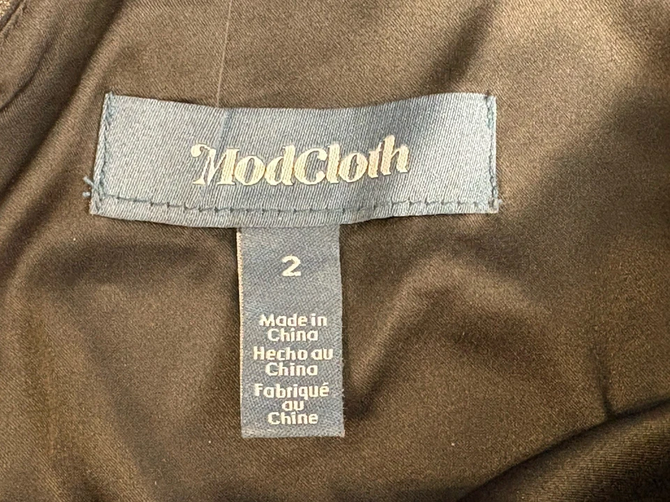 ModCloth Dress Size 2 Black Velvet Burnout Multicolor Floral Long Slit Y2K 90’s - Image 3 of 4