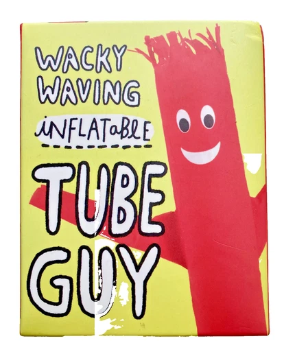 Running Press Minis Red Wacky Waving Inflatable TUBE GUY ~ New Sealed FREE SHIP