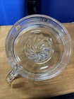 Vintage Clear Glass Citrus Juicer Reamer With Ribbed Design & Ring Handle Mint — photo 7