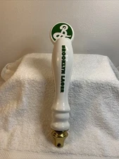 Brooklyn Lager 12.5” White & Green Ceramic & Beer Tap Handle Rare More In Store