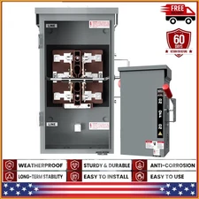 200 Amp Manual Generator Transfer Switch Heavy Duty 48000W General Double Throw