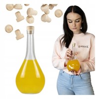 Glasflasche Lezka 500Ml Flaschen FüR LiköR Alkohol Wein Bimber 0,5L