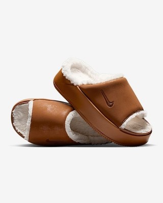 Nike Calm Elevation Fur Women's Fashion Slides Shoes Sneakers HV8560-200