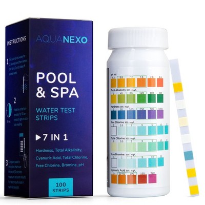 Aquanexo Pool & Spa 7-in-1 Wasserteststreifen 100 st. - 7 Werte messbar
