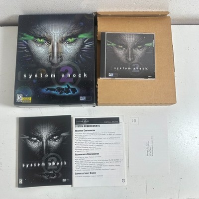 System Shock 2 Big Box (PC, 1999) Good Condition Original Release Cover