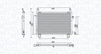 Kondensator Klimaanlage Magneti Marelli 350203798000 FüR Toyota Yaris NLP130_