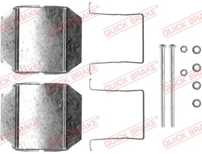 Quick Brake 109-1237 Accessory Kit, Disc Brake Pad for Citroën