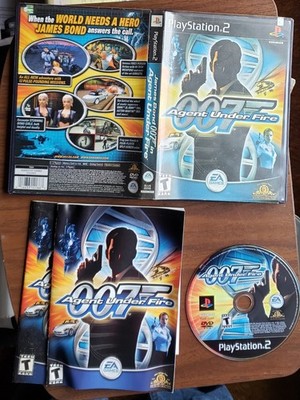 James Bond 007 Agent Under Fire PS2 Sony PlayStation 2 Game & Manual CIB 2001 EA