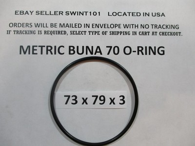 73mm ID x 79mm OD x 3mm thick O-ring. Buna-70.   Quan 1.