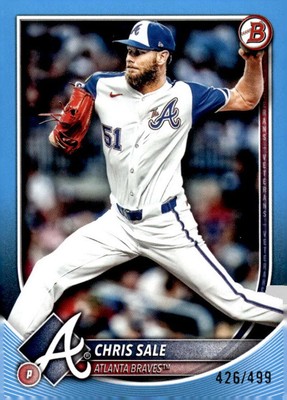 CHRIS SALE 2025 Bowman /499 Sky Blue Border #82 MLB Braves  ID:136161