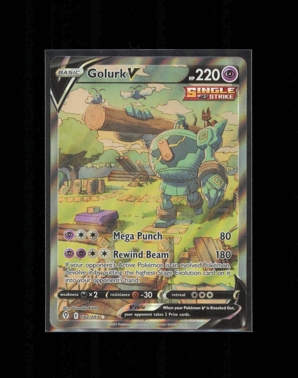 golurk v pokemon card value Golurk V 70/203 Price 2026
