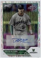 2023 David McCabe Topps Pro Debut Sparkle Foil  Auto RC /199 #PD-180 (G734)