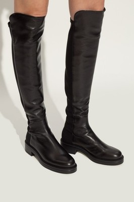 NEW Stuart Weitzman over the knee black leather boot US 9 Spain $1050