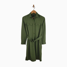 J.Crew Re-Imagined Twill Utility Shirt Dress - Green - Size 2 - NWT
