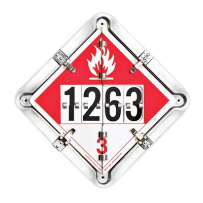 LABELMASTER 126-CTP Full Frame Flip Placard Holder,13-1/2'' H 35ZG76