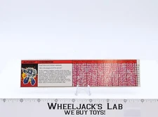 Highbrow Action Figure Tech Spec 1987 Vintage Hasbro G1 Transformers