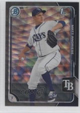 2015 Bowman Asia Exclusive Black Wave Refractor Matt Andriese #BCP67 fm0